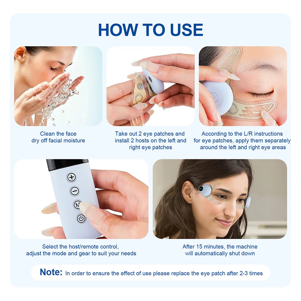Microcurrent Eye Massager for Youthful, Bright Eyes