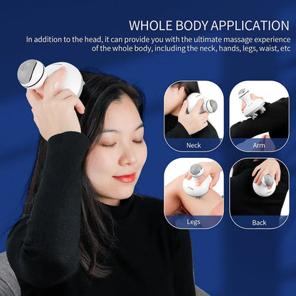 Waterproof Electric Head Massager