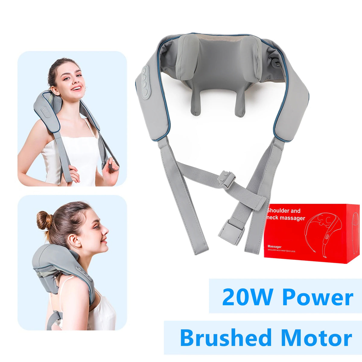 26W Wireless Neck & Shoulder Massager