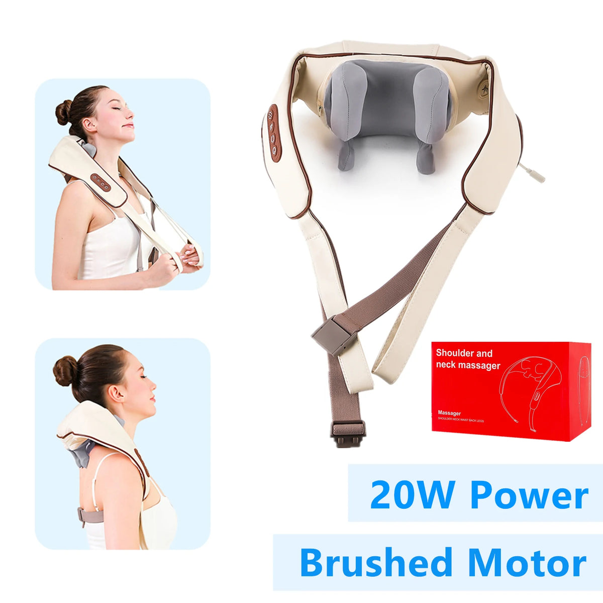 26W Wireless Neck & Shoulder Massager