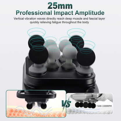 8-Head Fascia Massage Gun