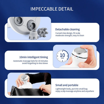 Waterproof Electric Head Massager